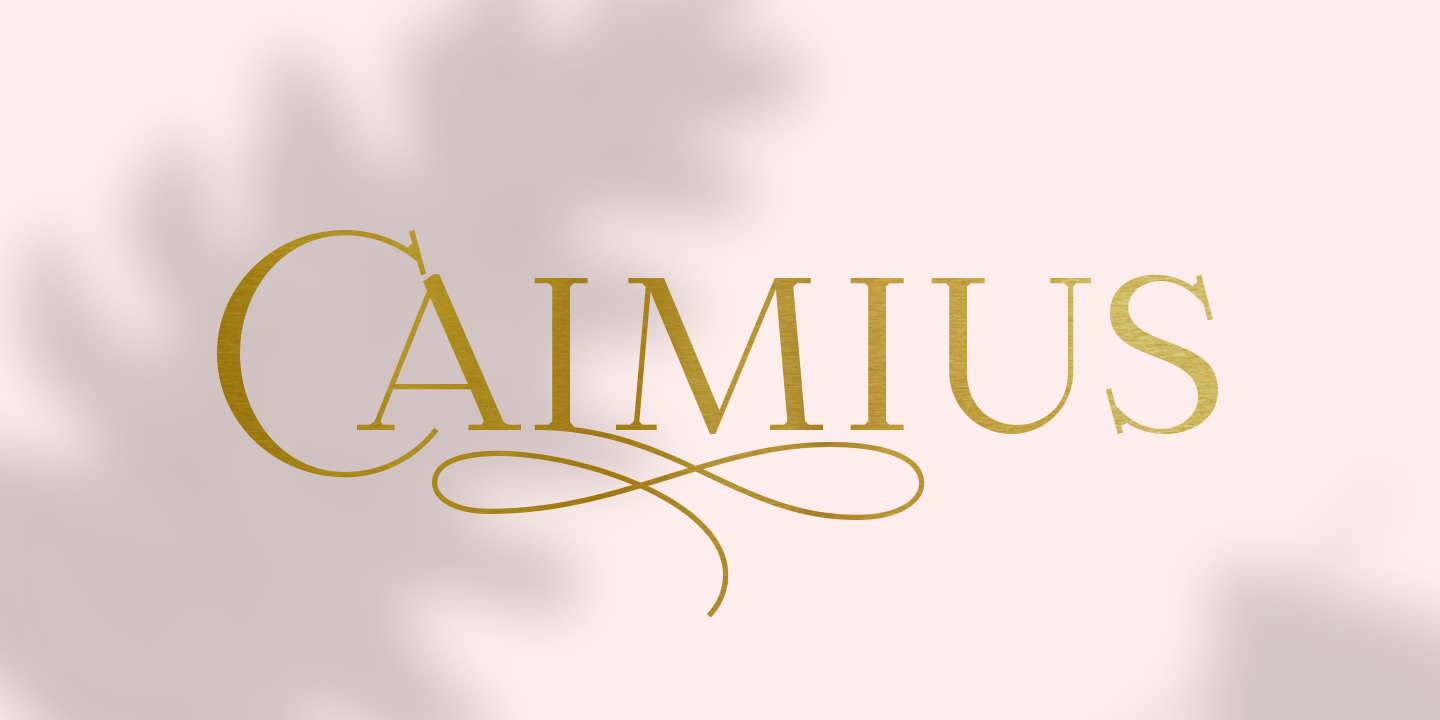 Beispiel einer Calmius Medium-Schriftart